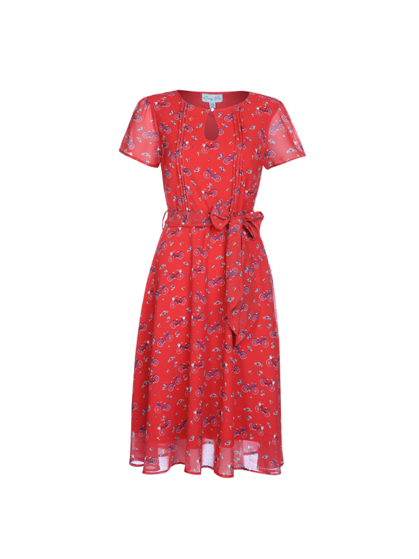 Retro &scaron;aty Lindy Bop Bretta Bicycle Red Blanka Straka 3