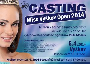 Casting MISS VYŠKOV 2014