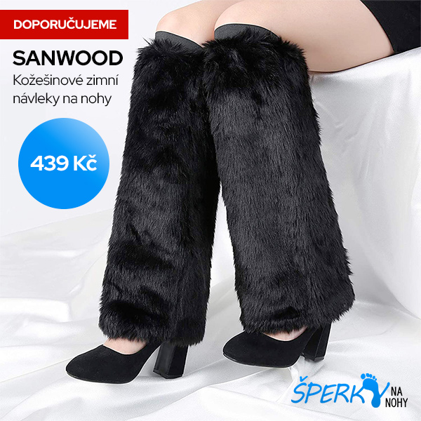 Sanwood kožešinové zimní návleky na nohy 