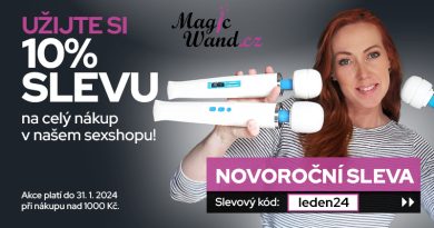 Novoroční sleva 10% na celý nákup! U nás v sexshopu Magicwand.cz nakoupíte během ledna 2024 za ceny minulého roku!