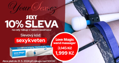 Sleva 10% na celý nákup v sexshopu Yoursex.cz!