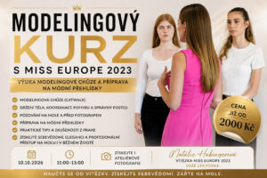 Modelingový kurz s Miss Europe 2023 v Praze – 10. 10. 2026